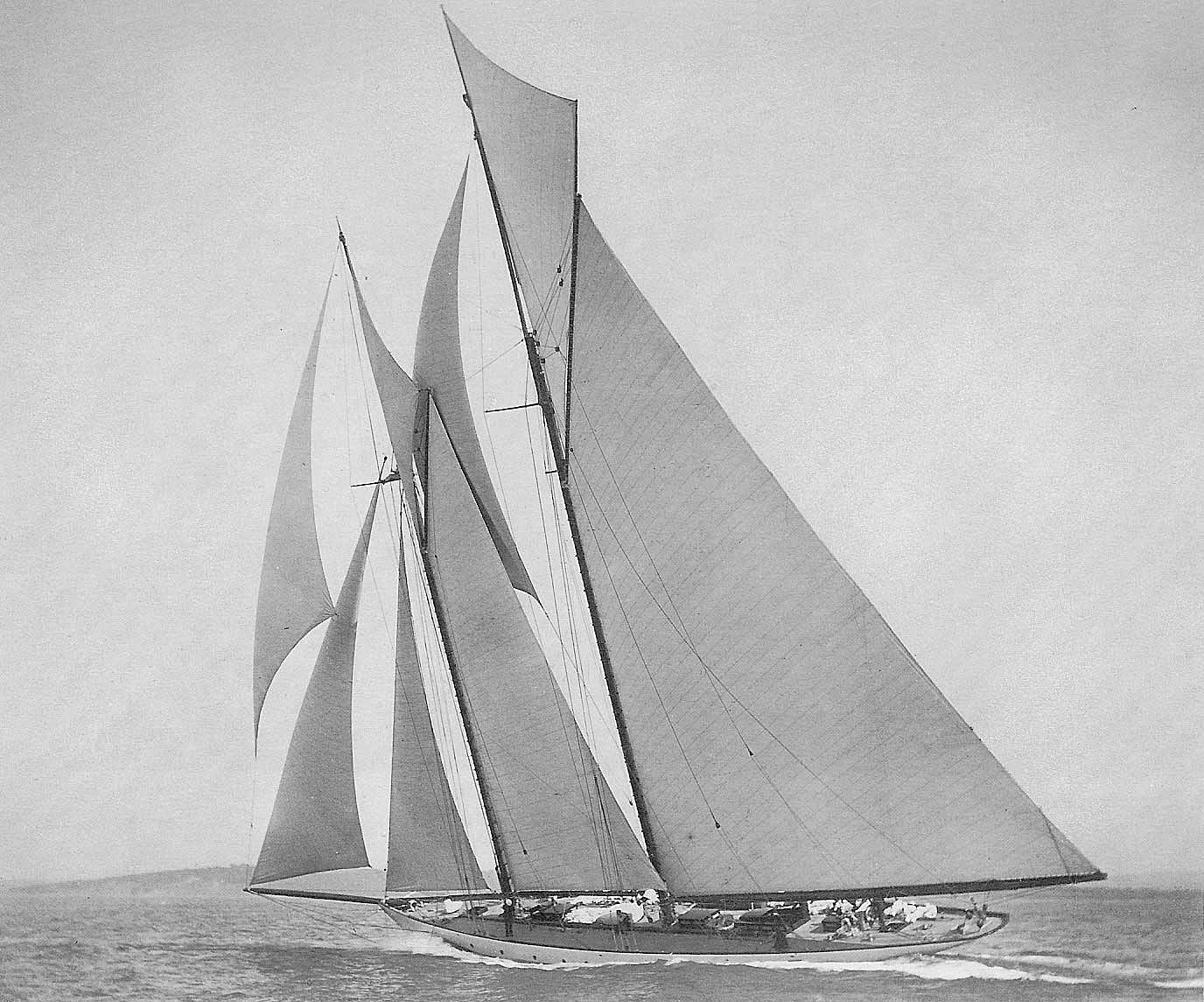 The original Ingomar under sail, circa 1903...